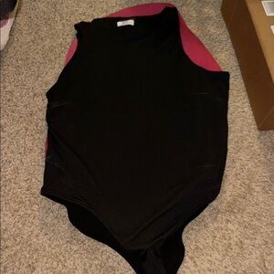 Black Sleeveless Bodysuit